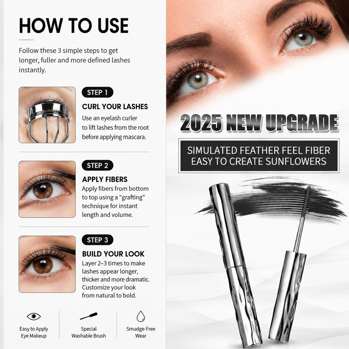 Lash Extension Effect Mascara For Long, Lifted & Voluminous Lashes