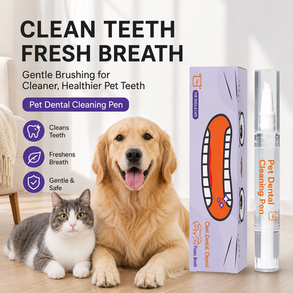 2-in-1 Pet Dental Care Pen | Toothpaste & Brush For Dogs & Cats