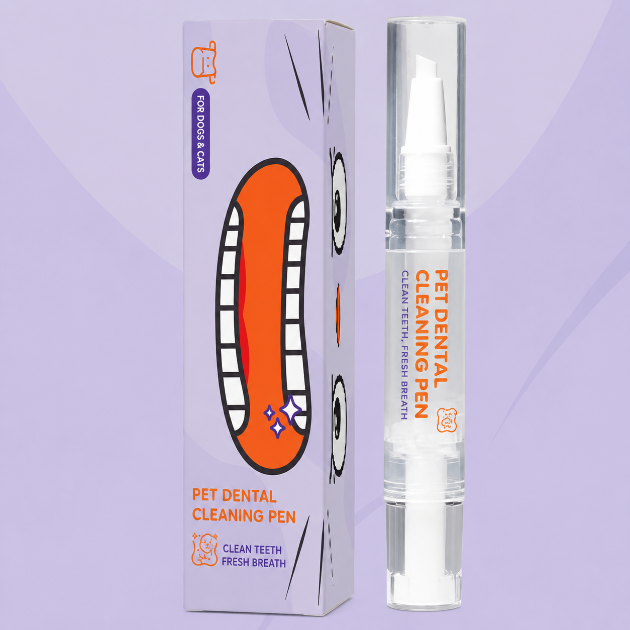 2-in-1 Pet Dental Care Pen | Toothpaste & Brush For Dogs & Cats